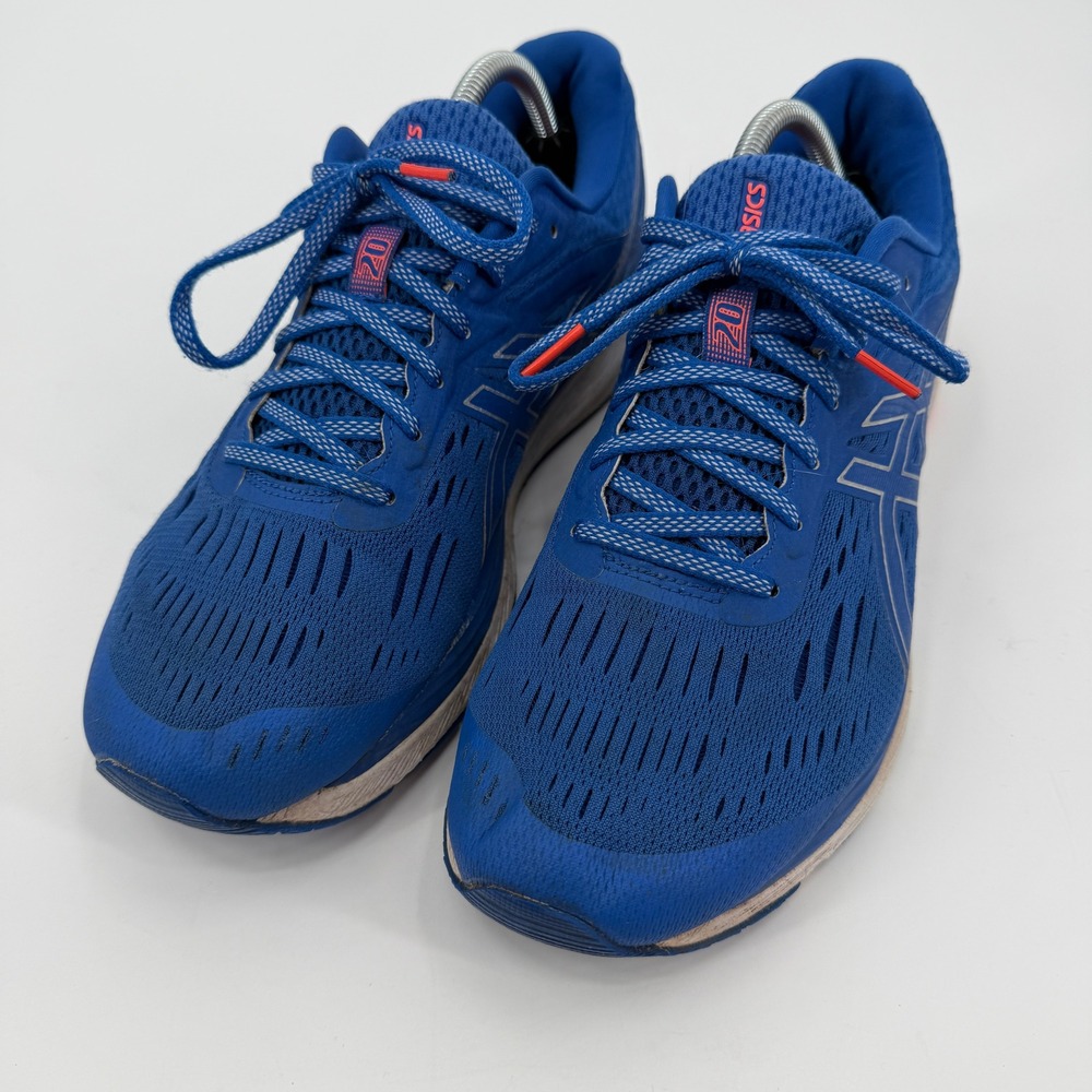 Asics Gel-Cumulus 20 Mens Running Shoes Blue Orange FlyteFoam Sneakers Trainers